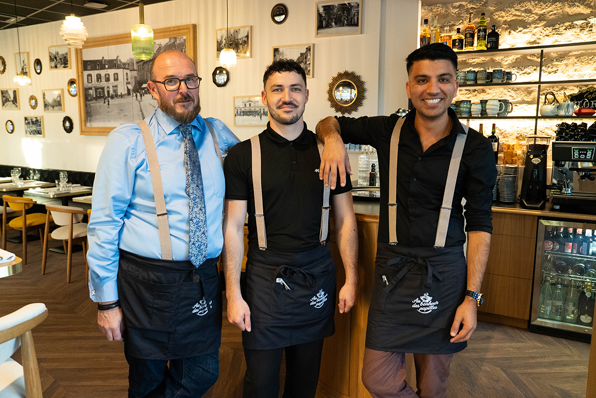 L'équipe du restaurant bouchon au bonheur des papilles à Guingamp